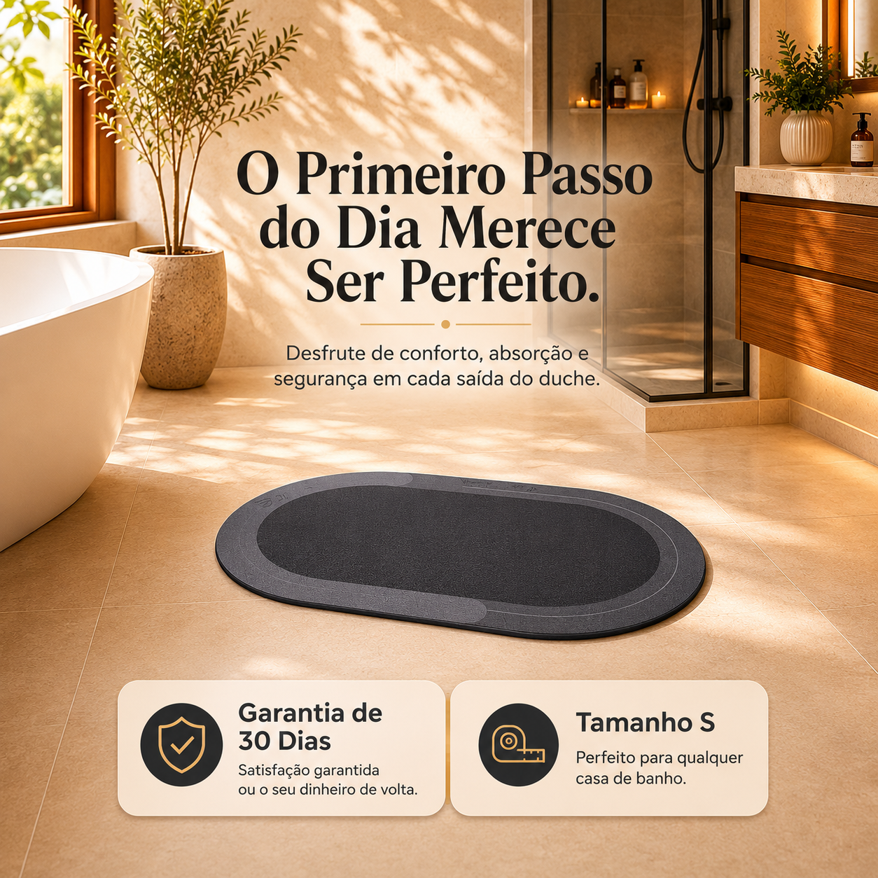 Tapete Absorvente de Secagem Rápida